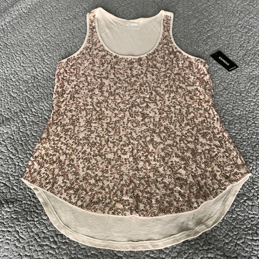 NWT EXPRESS sequin women’s tank top